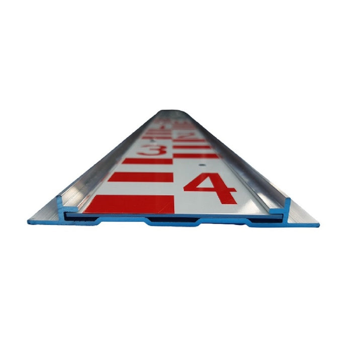 Water level gauge / Level scale 1m in aluminum profile