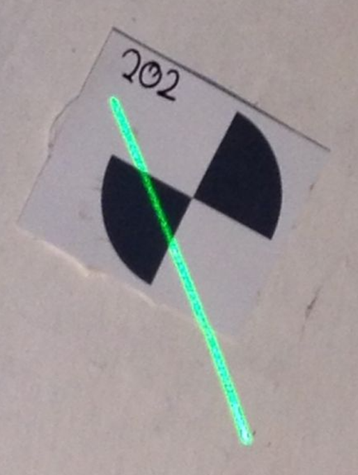 Laser scanner target Self-adhesive